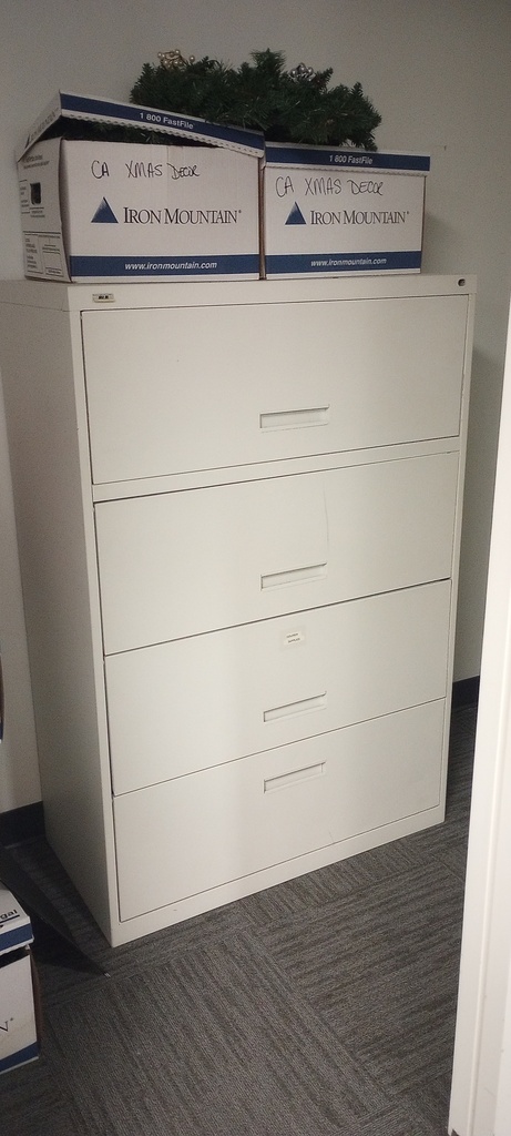 4H lateral metal filing cabinet