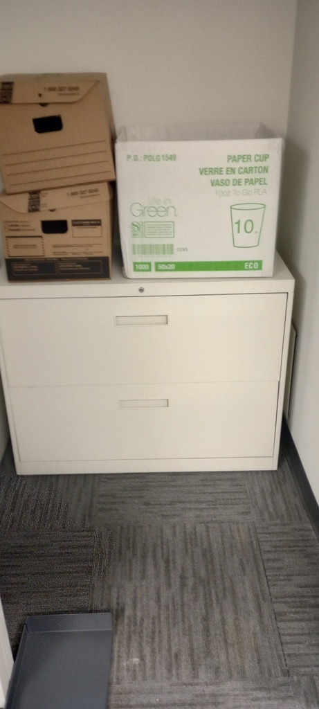 2H lateral metal filing cabinets