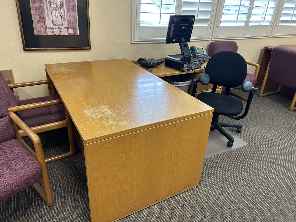 L Desk/Oak
