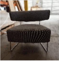 Tauro Lounge Chair, Metal Sled Base (29.25Wx29.75Dx26.75H)