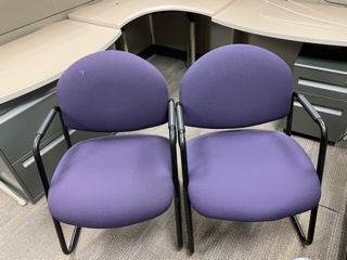 Side Chairs Purple (Qty: 2)
