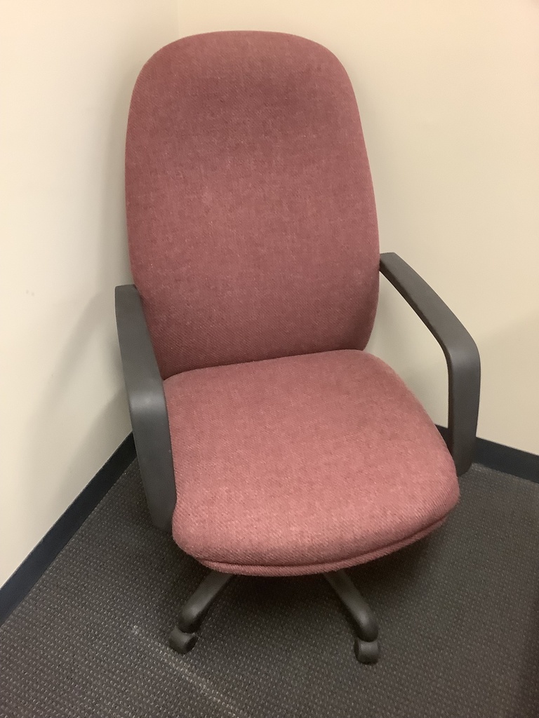 Desk Chair - Black / Burgundy