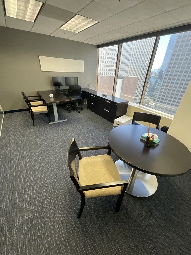 Black wooden guest chair, beige seat