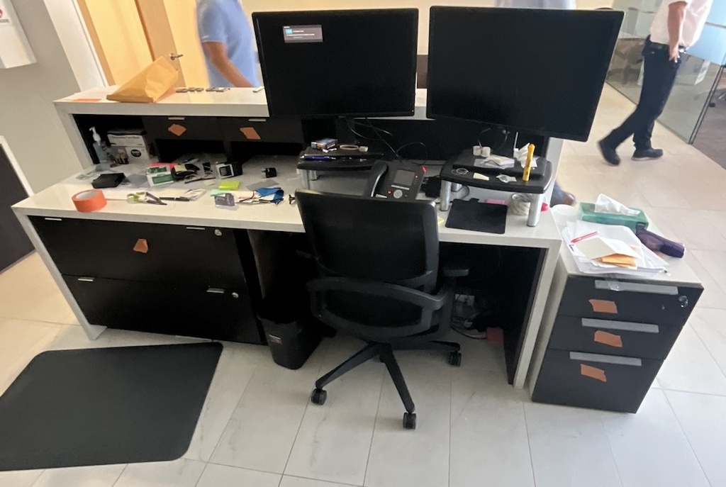 Reception desk