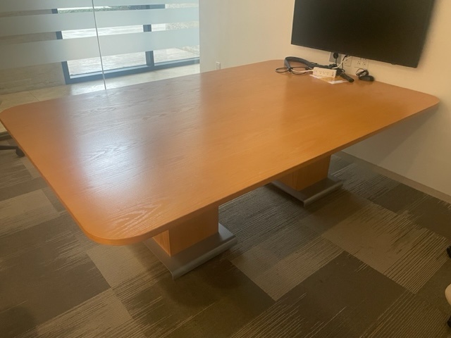 Wood Rectangular Conference Table