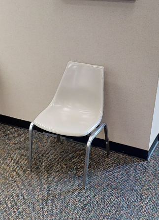 White Stacking Chair