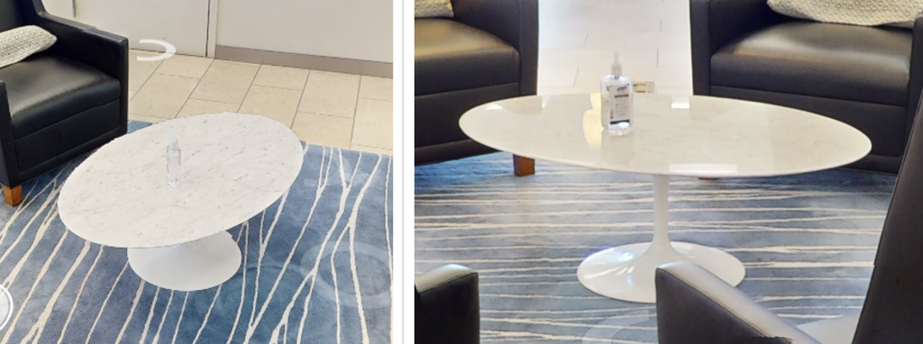 White Marble Colored Coffee Table