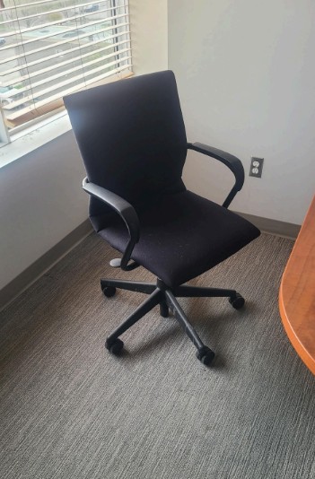 Black Steelcase Rolling Chair