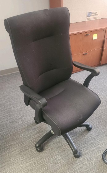 Black Cushioned Task Chair