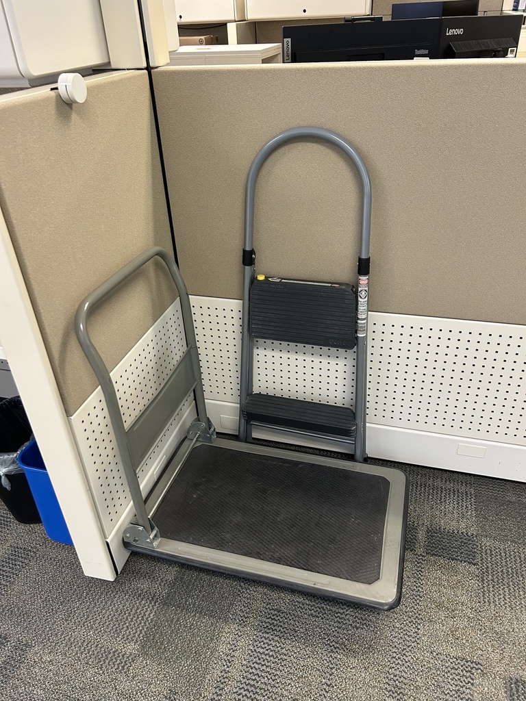 Step Stool &amp; Push Cart