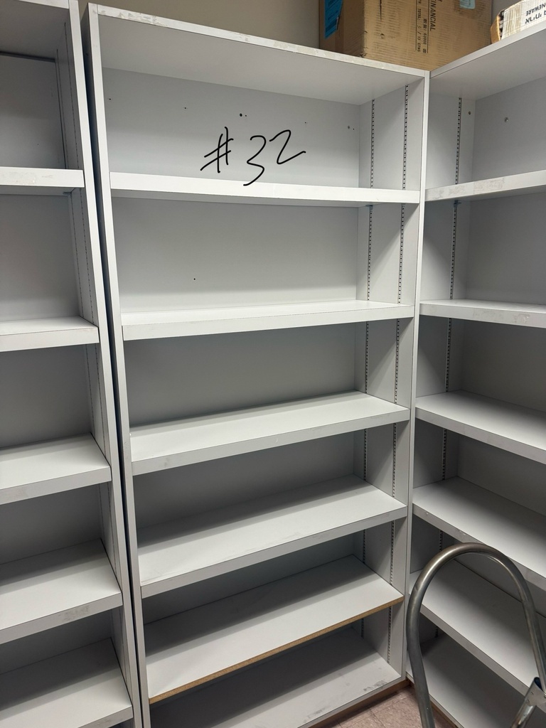 mailroom wood shelves