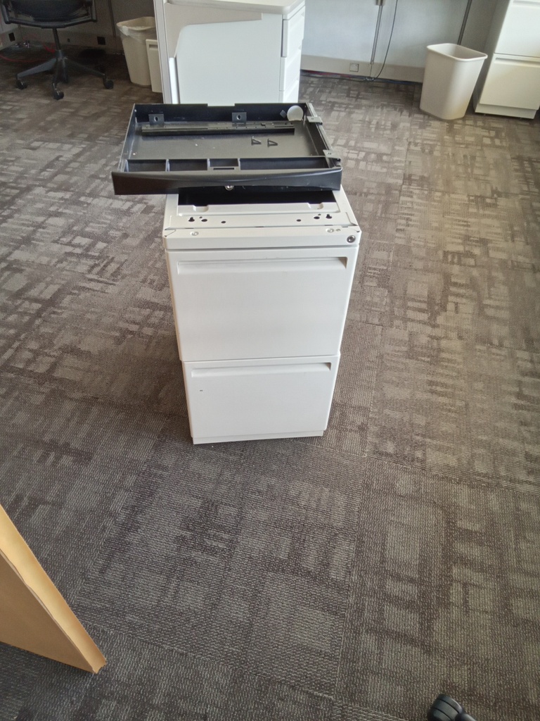 Metal 2 drawer filing cabinet