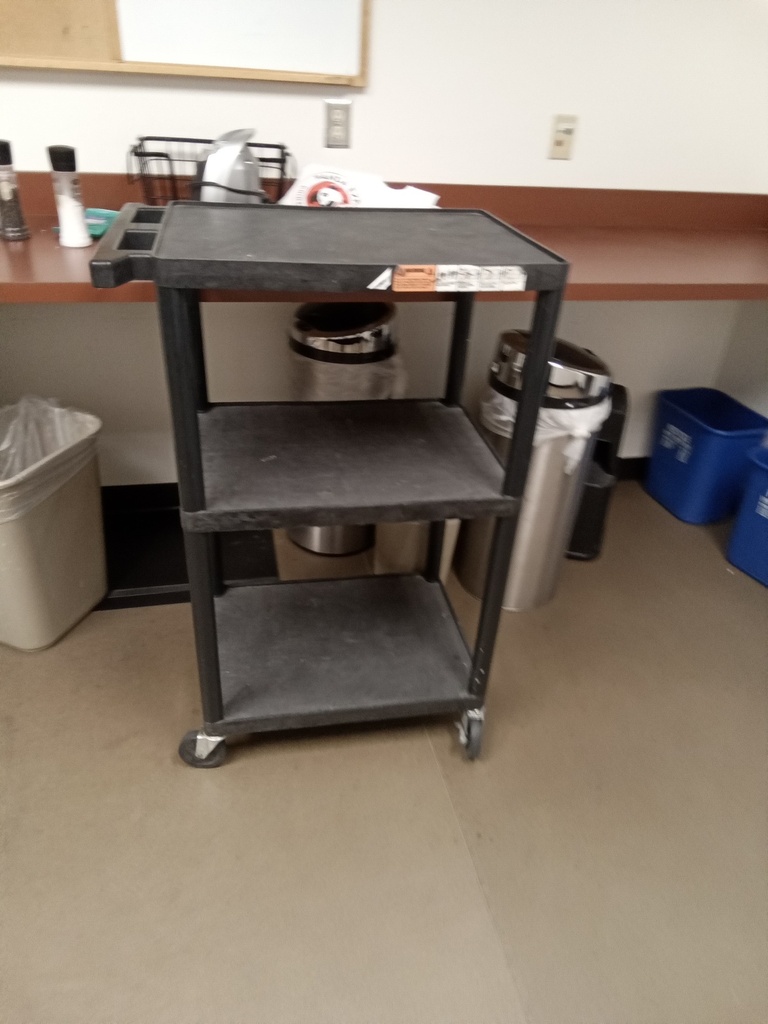 Black mobile cart