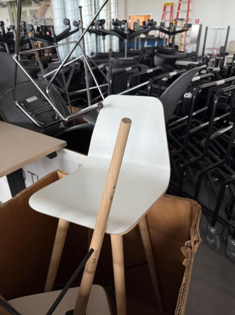 High Stool White