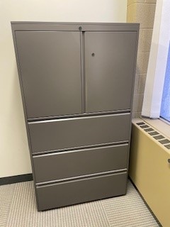 Storage Cabinet - 3 Drawer Base W/Double Door Cabinet On Top 