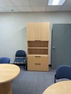 Wardrobe Cabinet Consisting Of: 2 Lat File Drawers, 1 Shelf, 2 Door 