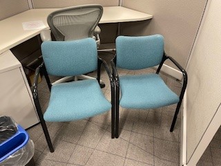 Chairs, Caster - Blue/Grey FAIR