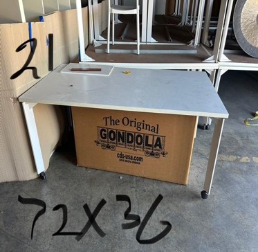 6x3’ table