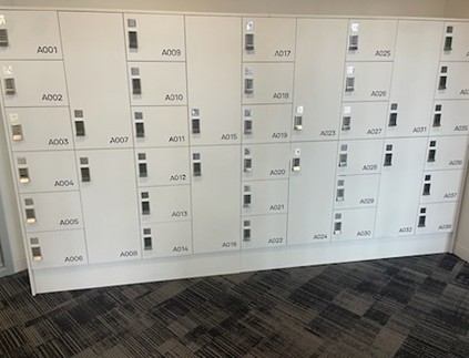 White Metal Locker
