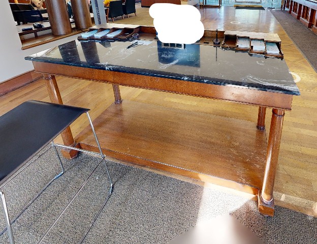 Marble High Top Table