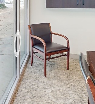 Black Leather Guest Chair