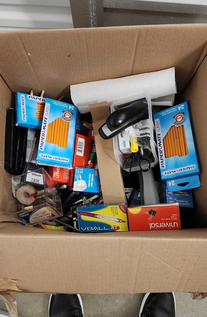 Random Office Supplies (pencils, pens, staplers, scotch tape)