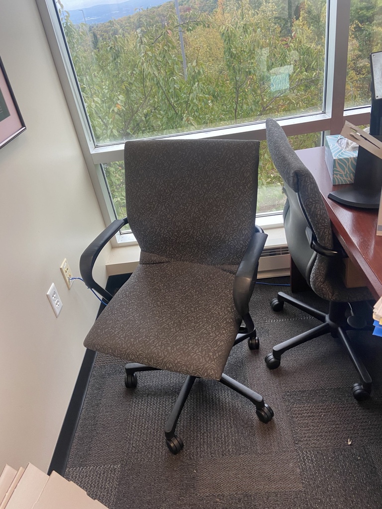 Black and Grey Steelcase Chair