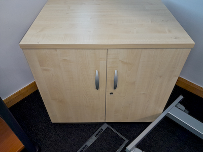 Wood 2-Door Cupboard