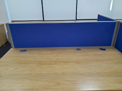 Blue Desk Divider 