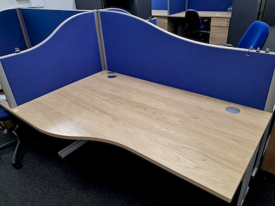 Oak Freestanding Desk 