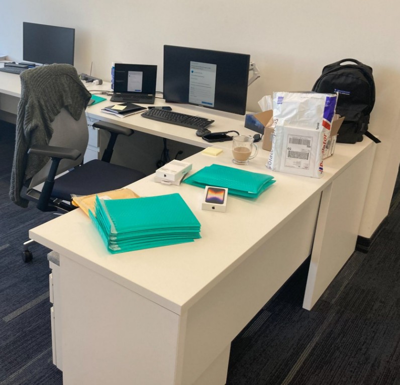 White L-Desk
