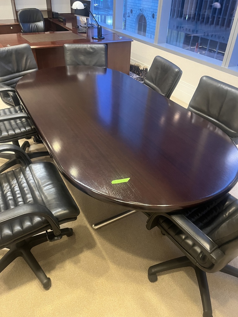 Conf. Table W/ Metal T-Legs *Fair Condition*