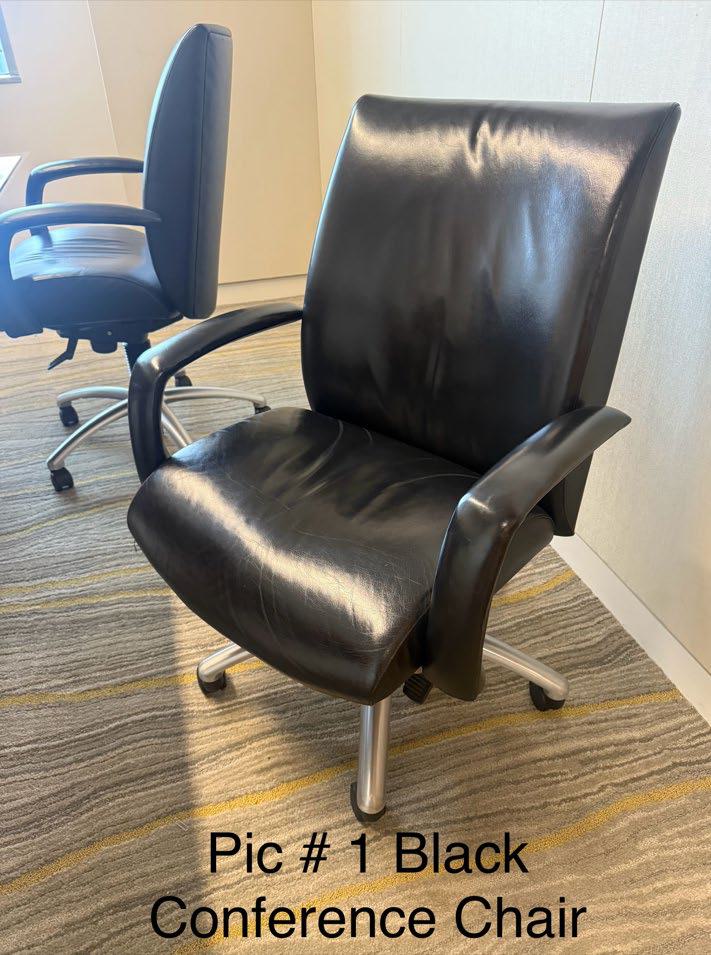 Black conference chair