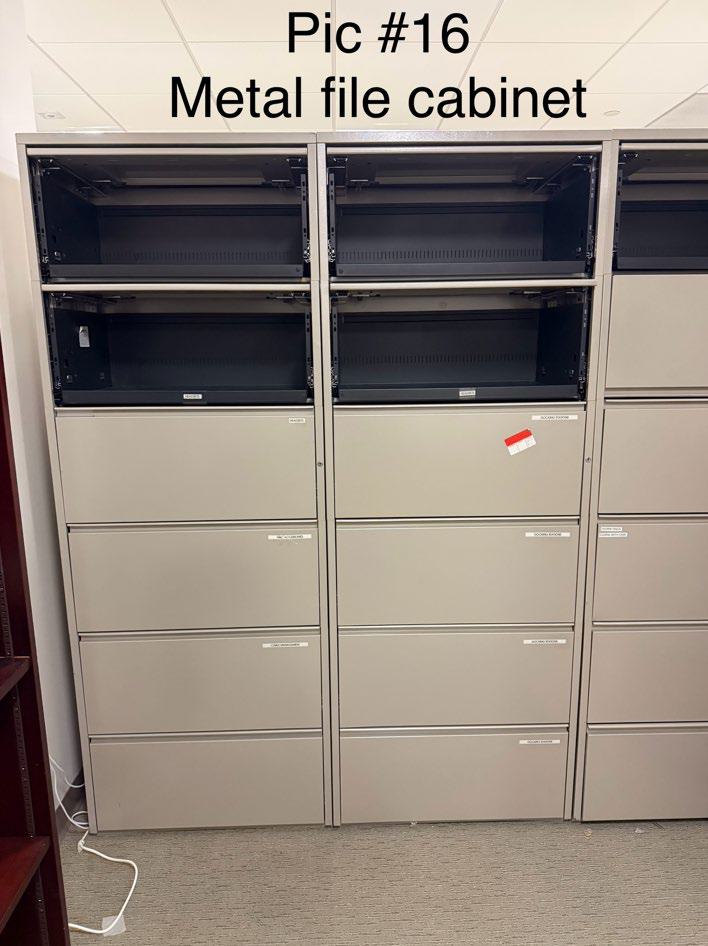 Metal file cabinet