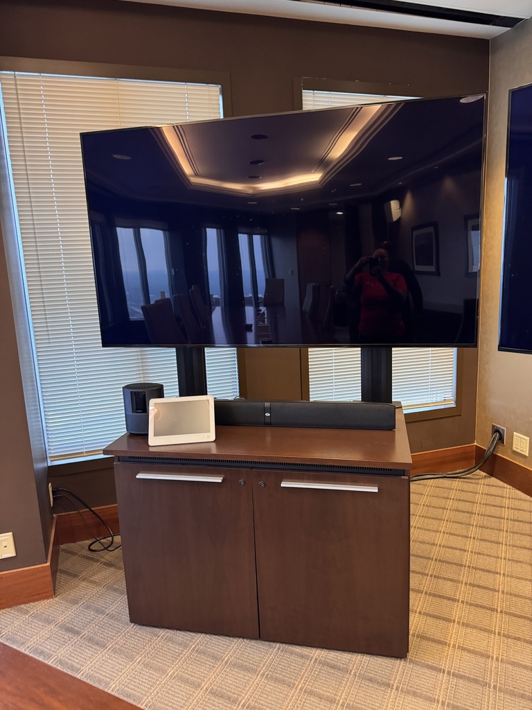 Wood TV stand