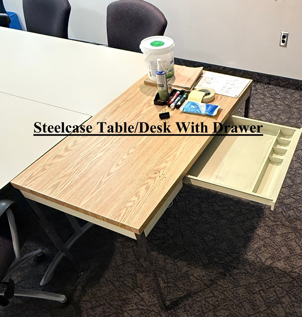 Steelcase table/desk with drawer