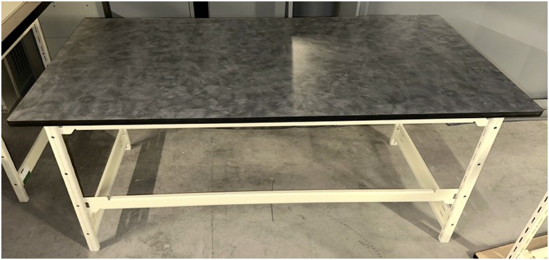 Work Tables Rectangular - Gray Slate Laminate Top