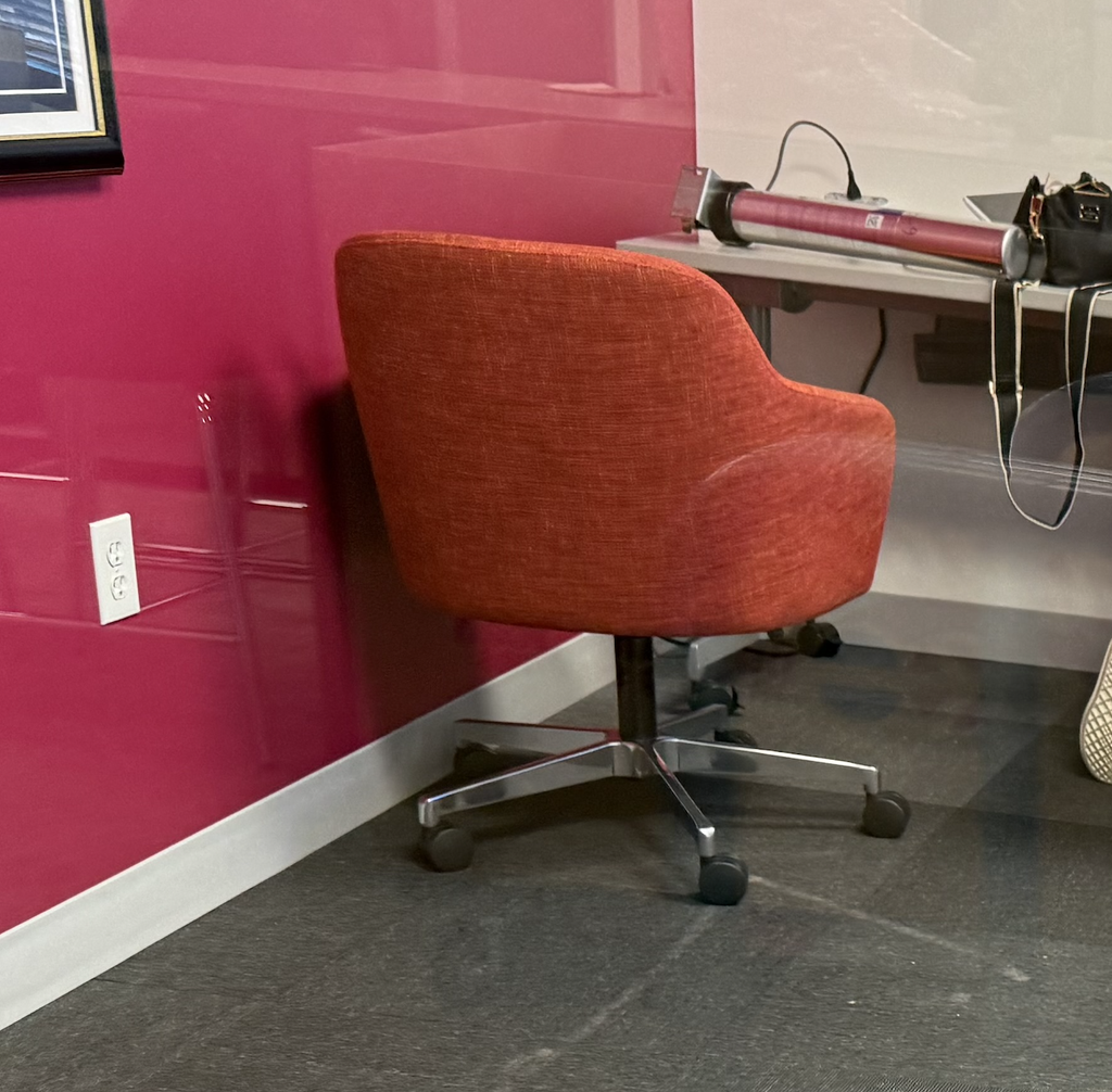 Red Rolling Chair