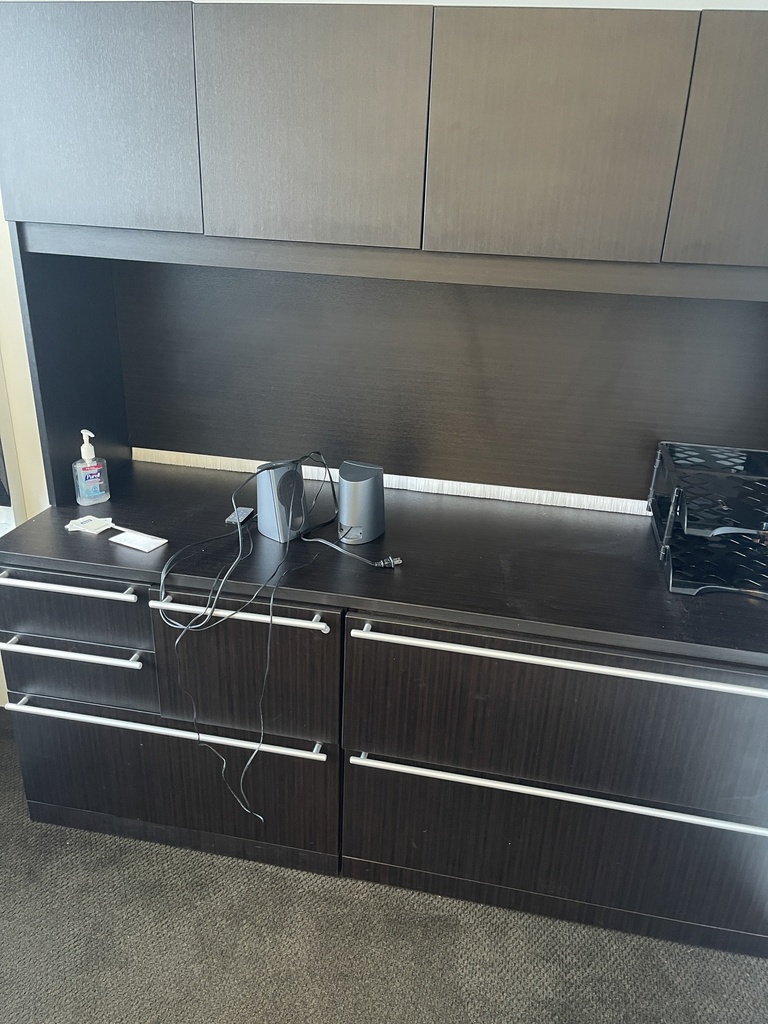 Black Credenza with Glass