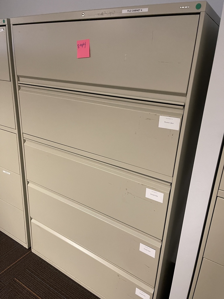 5 Drawer Lateral File Cabinet