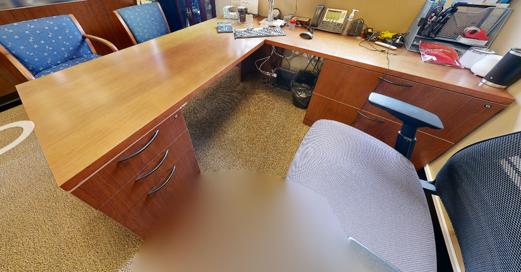 L-shaped desk 48x72
