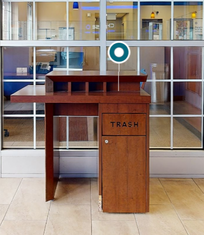 Small check desk