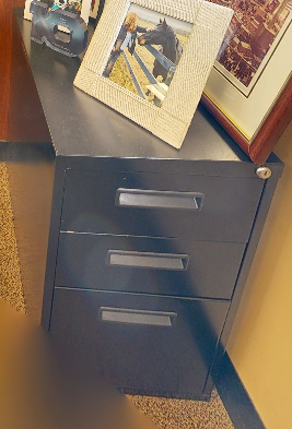 Small 3D vertical filing cabinet