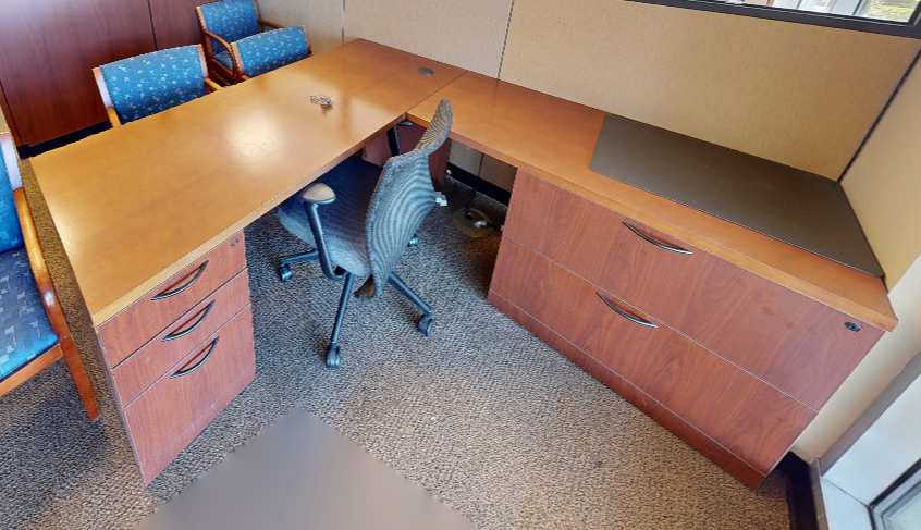 L-shaped desk