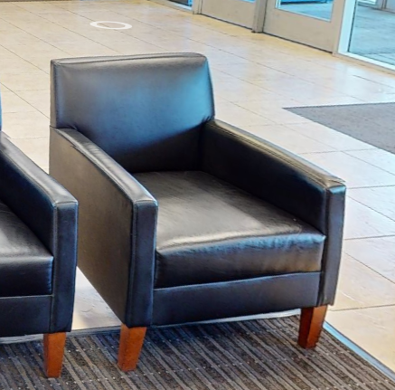 Black lounge chair