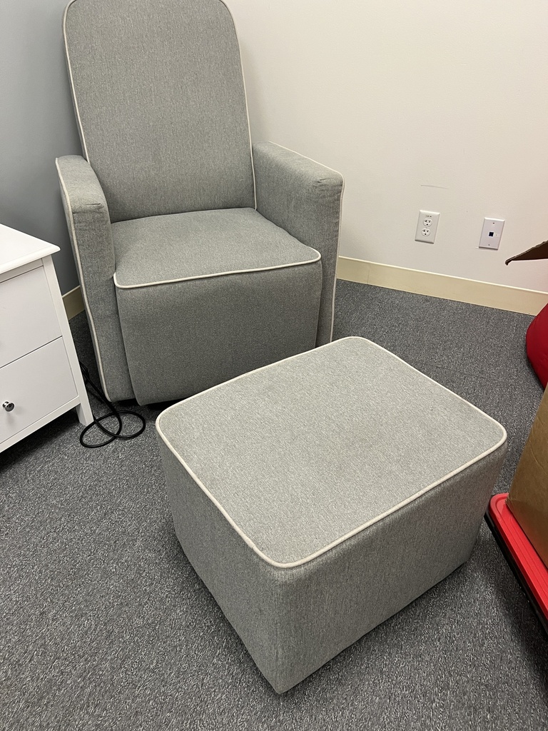 Grey ottoman