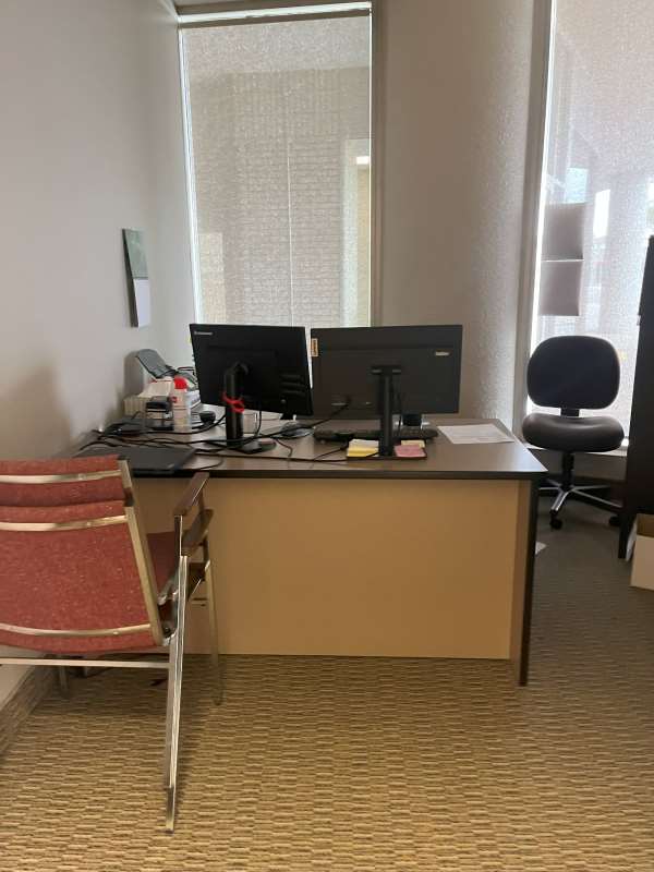 L-Shaped Metal Desk #1