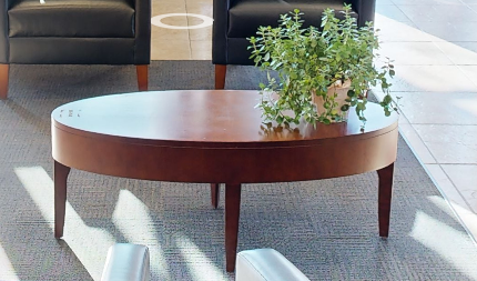 Oval coffee table