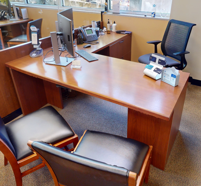 L-shaped desk