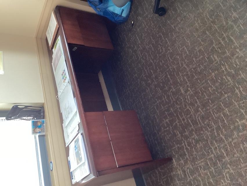 Desk 2 Peds 18” D x 65” W